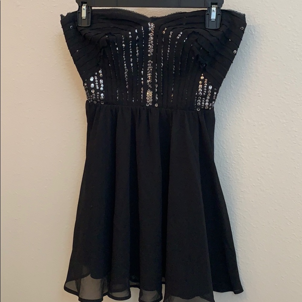 Black sequined dress